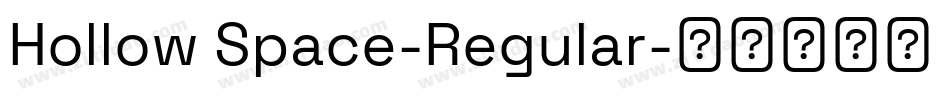 Hollow Space-Regular字体转换